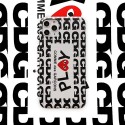 COMME des GARCONS ブランド PLAY風 iPhone 12/12 pro/12 mini/12 pro max/11/11 pro/11 pro max/seスマホケース かわくぼ れい cdg ハードプリント コムデギャルソン モノグラム おしゃれ 大人気 アイフォンse2/x/xs/xr/8/7カバー メンズ レディース