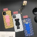 KAWS ゴヤール コンボ iphone 12/12 pro/12 mini/12 pro max/11/11 pro/11 pro max/se2ケース カウズ かわいい Goyard ジャケット型 ファッション セレブ愛用 シンプル Galaxy s20/s20+/s10/s9/note20ケース  ins風 ビジネス 激安 huawei p30ケース メンズ レディーズ