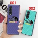 The North Faceブランド Galaxy Z Fold3スマホケース スムーズ 折り畳み式 デザイン 超薄型 ザノースフェイス コラボ gucci galaxy z flip 3カバーケース 広々雪山柄ファッション 男女兼用