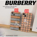 バーバリー ブランド iphone14/13ケース 高品質 ジャケット型 BURBERRYコラボsupreme アイフォン13pro maxカバー 定番チェック柄 iphone13proスマホケース ソフト 落下保護 iphone12pro/12カバー キズ防止 オシャレ 男女兼用 