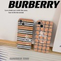 バーバリー ブランド iphone14/13ケース 高品質 ジャケット型 BURBERRYコラボsupreme アイフォン13pro maxカバー 定番チェック柄 iphone13proスマホケース ソフト 落下保護 iphone12pro/12カバー キズ防止 オシャレ 男女兼用 