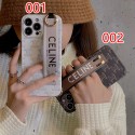 CELINE セリーヌiPhone13pro/13pro max/13スマホケース ベルト付き 持ちやすい ハイブランド iphone12pro max/12pro/12フルカバー 落下保護 おしゃれ モノグラム アイフォン11pro max/11pro/11ケース シンプル 高級感 レディース メンズ 激安