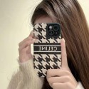 ブランド セリーヌ かわいい iphone13/13pro max/13proカバー オシャレ 千鳥格 CELINE アイフォン12pro/12pro max/12ケース 背面コーデュロイ 滑り止め iPhone11pro max/11pro/11フルカバー 圓角保護 ファッション 放熱性よい