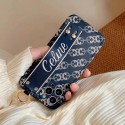 CELINE/セリーヌ iphone14max/13proケース ブランド iPhone13pro maxケース 保護カバー ベルト付き 落下防止 アイフォン12pro/12携帯カバー スタンド可 男女兼用 iphone11promaxソフトケース キズ防止 シンプル ジャケット型 高品質