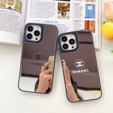 CHANEL アイフォン14/13PRO MAXケース ブランド 背面ミラーデザイン iPhone13proケース シャネル 創意 iPhone12スマホカバー 強化素材 iphone12proケース 落下保護 IPHONE11pro maxケース 手入れ安い フィット レディース愛用