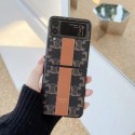 セリーヌ Galaxy z flip3携帯カバー 落下保護 ブランド Celine サムスンzfold3ケース 高級革 galaxy zfold2/flipカバー 汚れにくい 放熱性よい