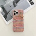 ディオール iPhone14/14promaxケースブランド オシャレ 編み模様 Dior アイフォン14pro/14plus保護カバー 衝撃吸収 エレガント IPHONE13/13proスマホケース キズや指紋防止 アップル12pro max/11pro/11ケース滑り止め ペンダント付き