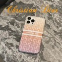 Dior ブランド iphone14Promaxスマホカバー グラデーション ディオール アイファン14pro/14plusケース 半透明デザイン iPhone14/13promax/13スマホケース 落下保護 アップル13pro/12/12proカバー黄変防止 おしゃれ 英字柄