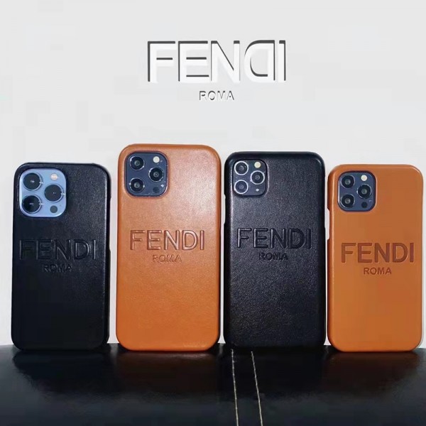 Fendi ブランド iphone13pro/13pro maxスマホケース 純正レザー ロゴ型押し フェンディ アイフォン13mini/13カバー 高級感 シンプル 耐衝撃iPhone12pro max/12pro/12携帯ケース高品質レディース IPHONE11pro max/11pro/11ケース 放熱性よい ビジネス 通勤 メンズ 