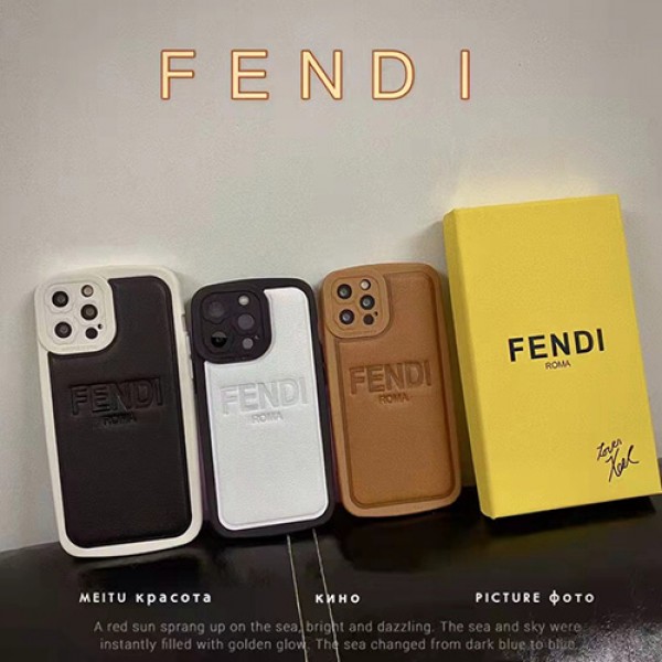 流行りブランドFendi シンプル iphone13Pro max/13Pro/13ソフトケース型押し柄 男女兼用 フェンディアイフォン12pro max/12pro/12カバー 耐久性 フィット IPHONE11 pro max/11ケース  おしゃれ 耐衝撃 手触り良い 