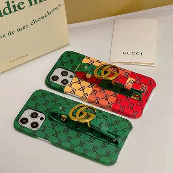 ブランドGucci 高級 iPhone13pro/13pro max/13レザーケース 革ベルト付き 持ちやすい グッチ アイフォン12pro/12pro max/12携帯カバー 落下防止 放熱性よい iphone11pro max/11pro/11ケース 経典モノグラム スタンド機能 メンズ レディース