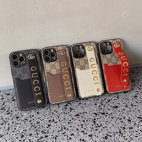 ハイブランド gucci iphone13pro max/13pro/13ケース カードポケット ベルと付き グッチ アイフォン12pro/12pro max/12カバー 落下防止 おしゃれ 経典柄 IPHONE11pro max/11pro/11スマホケース 高品質 ジャケット 男女兼用