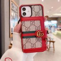 ハイブランド Gucci アイフォン14/13proカバー カードポケット付き グッチ iPhone13pro max革製ケース 耐衝撃 iphone12pro/12カバー 二層保護 IPHONE11pro maxケース 滑り止め 定番 おしゃれ 男女兼用