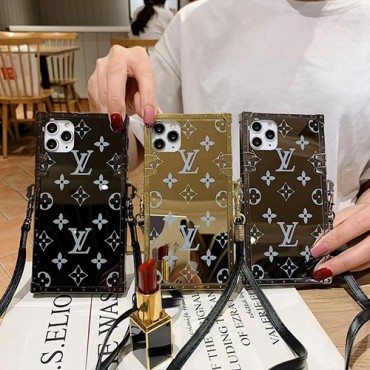 louis vuitton アイフォン14pro/14max/14pro max/14ケース 大人気 ルイヴィトン IPHONE 13mini/13Pro max/13Proカバー 個性スクエア型 鏡面感 アイフォン12Pro max/12Pro/12mini保護ケース 男女 斜め掛け