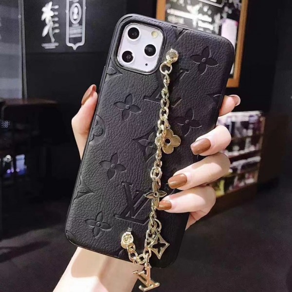 lv ブランド IPHONE 13miniケース チェーングリップ付き ルイヴィトンIPhone 13Pro max/13Proカバー 高級レザー アイフォン13/12mini /12pro maxソフトケース エンボス柄 贅沢感 IPhone 12/11Promax/11proカバー 耐衝撃 ビジネス シンプル 高品質 メンズ 人気 レディース