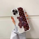 ルイヴィトン IPHONE13pro max/13pro/13ケース ブランド 個性クマ柄 キラキラ LV アイフォン12pro/12pro max/12保護カバー レンズ守る 耐衝撃 iphone11pro max/11pro/11ケース 人気モノグラム 軽量 メンズ レディース