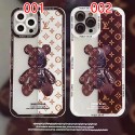 ルイヴィトン IPHONE13pro max/13pro/13ケース ブランド 個性クマ柄 キラキラ LV アイフォン12pro/12pro max/12保護カバー レンズ守る 耐衝撃 iphone11pro max/11pro/11ケース 人気モノグラム 軽量 メンズ レディース