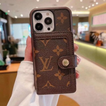 ヴィトン アイフォン13pro/14ケース カードポーチ付き LV ブランド iphone13pro maxカバー 高品質レザー ルイヴィトン iPhone12proスマホケース 衝撃吸収 IPHONE11pro maxカバー 収納力抜群 メンズ レディース