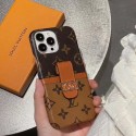 ブランド iphone 14+/13proケースルイヴィトン 落下保護 LV アイフォン14pro/13promax/13携帯カバー 高級革 カードポケット iPhone14/12/12pro maxカバー 耐久性 フィット iphone11pro/14promaxケース 高品質 ファッション