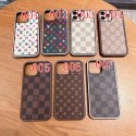 ルイヴィトン iPhone14plus/14pro maxケース ハイブランド 定番ダミエ柄 Louis Vuitton アイフォン14pro/13proスマホカバー 落下保護 柔らかい iphone14/13pro maxケース 二層保護 耐衝撃 iPhone13/12proケース シンプル 高品質 メンズ レディース