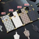 Gucci ブランド iphone 13Pro max/13Pro/13mini/13 ケース 個性スクエア 贅沢 バイアス MK アイフォン12/12pro/12pro max/12 mini 保護カバー モノグラム柄 ショルダーストラップ 金属ラベル付き グッチ iphone 11/11pro/11pro maxケース高級レザー 耐久性 ファッション 男女