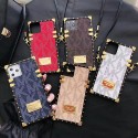 Gucci ブランド iphone 13Pro max/13Pro/13mini/13 ケース 個性スクエア 贅沢 バイアス MK アイフォン12/12pro/12pro max/12 mini 保護カバー モノグラム柄 ショルダーストラップ 金属ラベル付き グッチ iphone 11/11pro/11pro maxケース高級レザー 耐久性 ファッション 男女