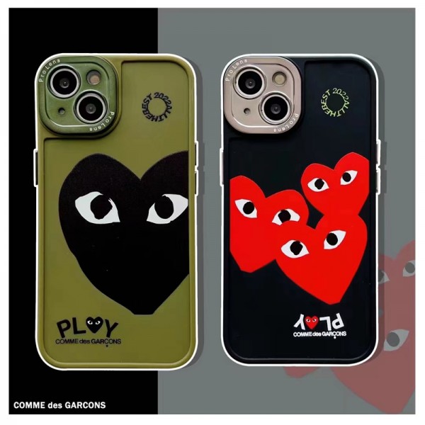 cdg アイフォン14max/13pro保護ケースブランド 落下防止 コムデギャルソン iphone 13Pro max/13ケース 存在感 iPhone12pro maxカバー 耐久性 キズ防止 iphone11pro/11ケース 精緻 高品質 放熱性抜群