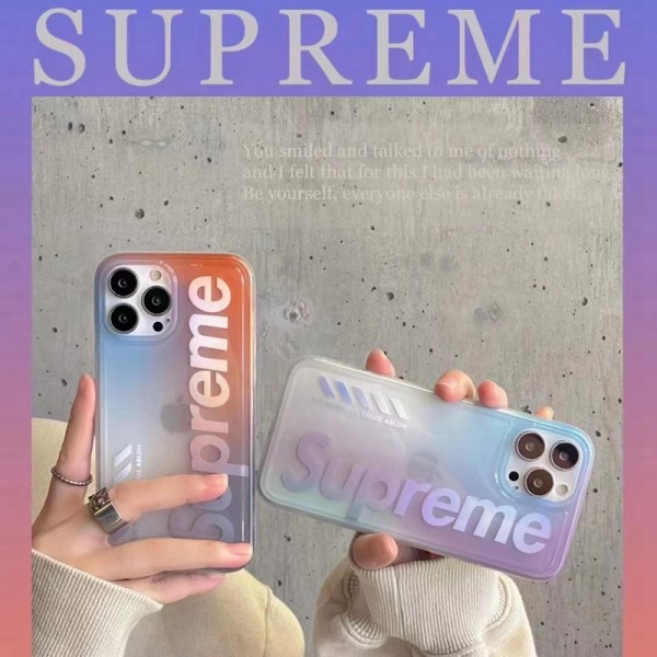 Supreme 半透明 iphone14Pro maxケース 個性ロゴ シュプリーム アイファン14pro/14ケース ブランド ソフト 着脱安い iPhone14plus/13promaxスマホカバー 衝撃保護 アップル13/13proケース 黄変防止 iPhone12pro/11pro maxカバー 流行り ファッション 男女兼用