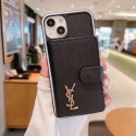 イヴサンローラン iphone 14 /13Pro maxカバー 高級感 ブランド ysl アイフォン13Proケース カードポケット iPhone12pro/12カバー シンプル 耐久性 iphone11 pro maxケース ビジネス 男女兼用