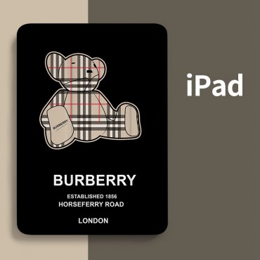 Burberry ブランドiPad pro12.9/11インチ（2021/2020/2018）世代ケース 保護手帳型 傷防止 バーバリーアイパッドmini6/5/4カバー スタンド可 定番チェック柄 ipad pro10.5/9.7インチシリコンケース 耐衝撃 ペンホール付き IPAD 9/8/7カバー 多機能性 ファッション