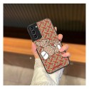 ハイブランド BURBERRY サムスンs21feスマホケース 経典クマ柄 モノグラム模様 バーバリー GALAXY S21FEカバー 全面保護 スクリーン傷防止 おしゃれ 贅沢感 メンズ レディース