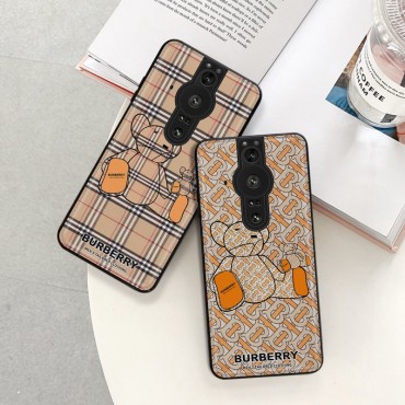 BURBERRY エクスペリア5iii携帯カバー スリム 人気 バーバリー xperia pro-i/1iii革ケース ブランド 軽量 流行り ブランドSony 10III/XZPカバー 落下保護 フィット 手入れ安い 男女兼用