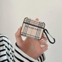 BURBERRY エアーポッズ 第三世代 ケース 贅沢 チェック柄 バーバリー AirPods pro 収納カバー 柔らかい キズ防止 ブランド airpods 2/1ケース 紛失防止 おしゃれ 携帯便利 メンズ レディース