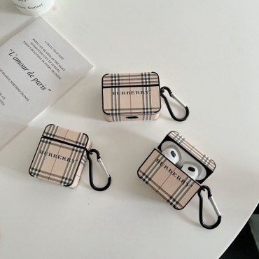 BURBERRY エアーポッズ 第三世代 ケース 贅沢 チェック柄 バーバリー AirPods pro 収納カバー 柔らかい キズ防止 ブランド airpods 2/1ケース 紛失防止 おしゃれ 携帯便利 メンズ レディース