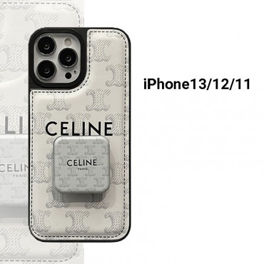 iPhone13pro/13pro max/13ケース セリーヌ 携帯リング付き 角度可調 ハイブランド Celine アイフォン12pro/12pro max/12フルカバー 化粧ミラー付き スタンド可 iphone11pro max/11pro/11スマホケース 柔らかい 耐衝撃 キズ防止 レディースのため設計