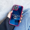 ブルー鏡面デザイン シャネル ブランド iphone 13/13Pro maxケース 強化ガラス 耐衝撃 gucci アイフォン13PRO/12promaxスマホカバー シンプル 高級感 かわいい Chanel IPhone 12pro/11pro/11Promaxケース メンズ 大人気 レディース