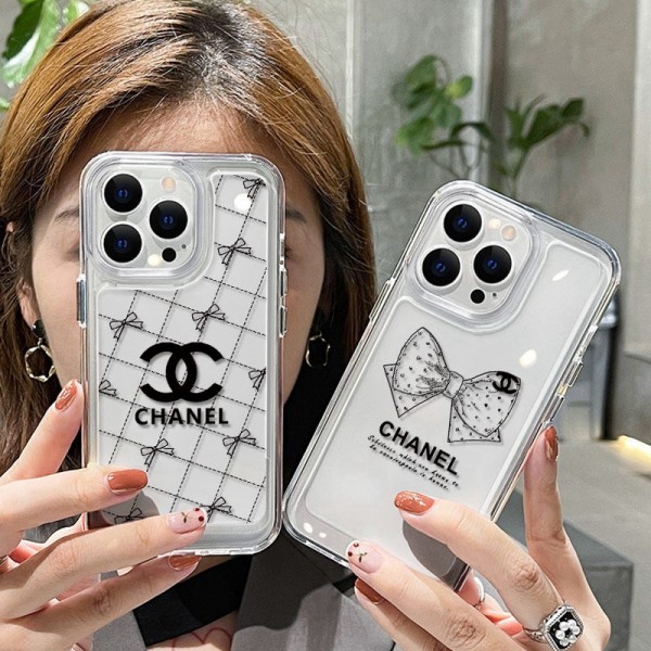 シャネル iPhone14pro/14plusケース ブランド CHANEL 蝶結び柄 アイフォン14pro max/14カバー 透明ケース 黄変防止 iphone13/13PRO/13pro maxケース 柔らかい 衝撃吸収 アップル12pro max/12proケース 手触り良い かわいい 女子愛用