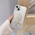 Chrome Hearts ブランド iphone 13Pro max/13Pro/13カバーシルバー塗装加工 ファッション クロームハーツ iPhone12pro max/12pro/12ケース 耐久性  精緻な工芸 iphone11pro/11 pro max/11ケース カッコい メンズ レディース