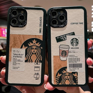 ペア揃い starbucks アイフォン13Pro max/13Pro/13ケースブランド 高級感 耐衝撃 ファッションiphone 12pro max/12pro/12カバー 耐久性 人気柄 iphone11pro/11 pro max/11シリコンケース 面白い 黄変防止 メンズ レディース