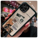 ペア揃い starbucks アイフォン13Pro max/13Pro/13ケースブランド 高級感 耐衝撃 ファッションiphone 12pro max/12pro/12カバー 耐久性 人気柄 iphone11pro/11 pro max/11シリコンケース 面白い 黄変防止 メンズ レディース