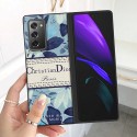 ハイブランド ディオール GALAXY z fold/z fold2スマホケース キレイ花柄 復古スタイル Dior ギャラクシーw21/ｗ20折り畳式カバー 使用スムーズ galaxy Z FOLD/Z FOLD2ケース 可愛い 高級感 ファッション