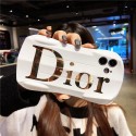 dior ブランド iPhone13pro maxスマホケース 柔らかい シリコン製 ディオール iphone13/13proカバー 耐衝撃 IPHONE12pro/12pro maxケースメッキロゴキラキラ アップル11/11pro maxカバー 持ち易い流線型 メンズ レディース