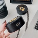 ディオール AirPods 3/pro2 ケース 2022 Dior エアーポッズ 第3世代 カバー ブランド airpods proケース チェーン付き 落下防止 TPU素材 全面保護 シリコンケース 耐衝撃 充電便利 防水 防塵 萌え 可愛い