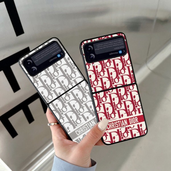 Dior ギャラクシー Z Flip4スマホケース 定番モノグラム ディオール GALAXY Z FLIP3携帯カバー 落下保護 オシャレ ハイブランド Galaxy z fold3携帯ケース ミッキマウス柄 軽量 薄型 滑り止め キズ防止 メンズ レディース