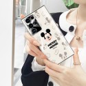 ブランド ディズニー GALAXY S22ultraケース 背面強化ガラス Disney ギャラクシーs22+スマホカバー 耐衝撃 キズ防止 galaxy s22ケース 滑らか 手入れ安い かわいい漫画柄 人気 ミッキマウス