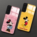 かわいい ディズニー iphone13pro max/13pro/13ケース 背面ガラス 手入れ安い ブランド Disney ギャラクシーgalaxy s22/s22ultra/s22+カバー かわいい 漫画柄 iPhone12pro/12pro max/11スマホケース 耐衝撃 ペア カップル 男女兼用