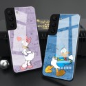 かわいい ディズニー iphone13pro max/13pro/13ケース 背面ガラス 手入れ安い ブランド Disney ギャラクシーgalaxy s22/s22ultra/s22+カバー かわいい 漫画柄 iPhone12pro/12pro max/11スマホケース 耐衝撃 ペア カップル 男女兼用