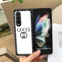 Gucciブランド GALAXY Z Fold3/Flip3折り畳み式ケース 耐衝撃 スムーズ フィット ギャラクシーゼットフリップ3カバー 傷防止 シンプル グッチ galaxy z fold2/fold/flipケース 高級感 samsung w22/w21/w20カバー オーダーメイド 男女兼用