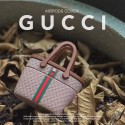 GUCCI ブランド AIR PODS pro2/3/2/1収納型カバー 手提げバッグ同型 ファッション 高級 エアーポッズ3/プロ シリコンケース 耐久性 フェット 男女 グッチairpods Pro/3イヤホンケース落下防止かわいい激安レディース