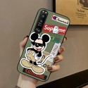 ブランド GUCCI＆Disney iPhone14promax/14plus/14pro/14ケース 個性デザイン XPERIA 5III/5II革ケース 高級感 タグ グッチ ミッキ xperia 1iv/10iv/1iiiフルカバー 耐久性 ファッション 流行り カワイイ漫画風